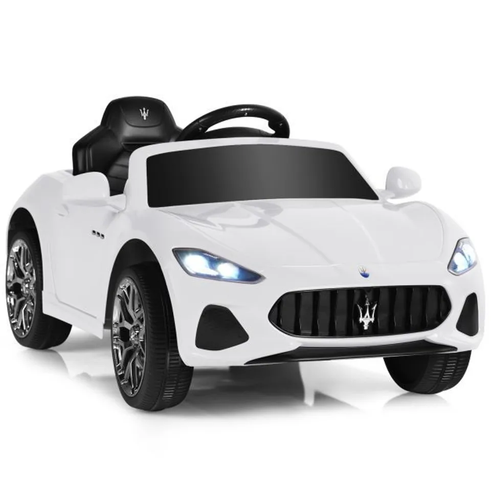 BOXED 12V ELECTRIC KIDS RIDE ON CAR FOR 3+ YEARS OLD BOYS GIRLS - WHITE