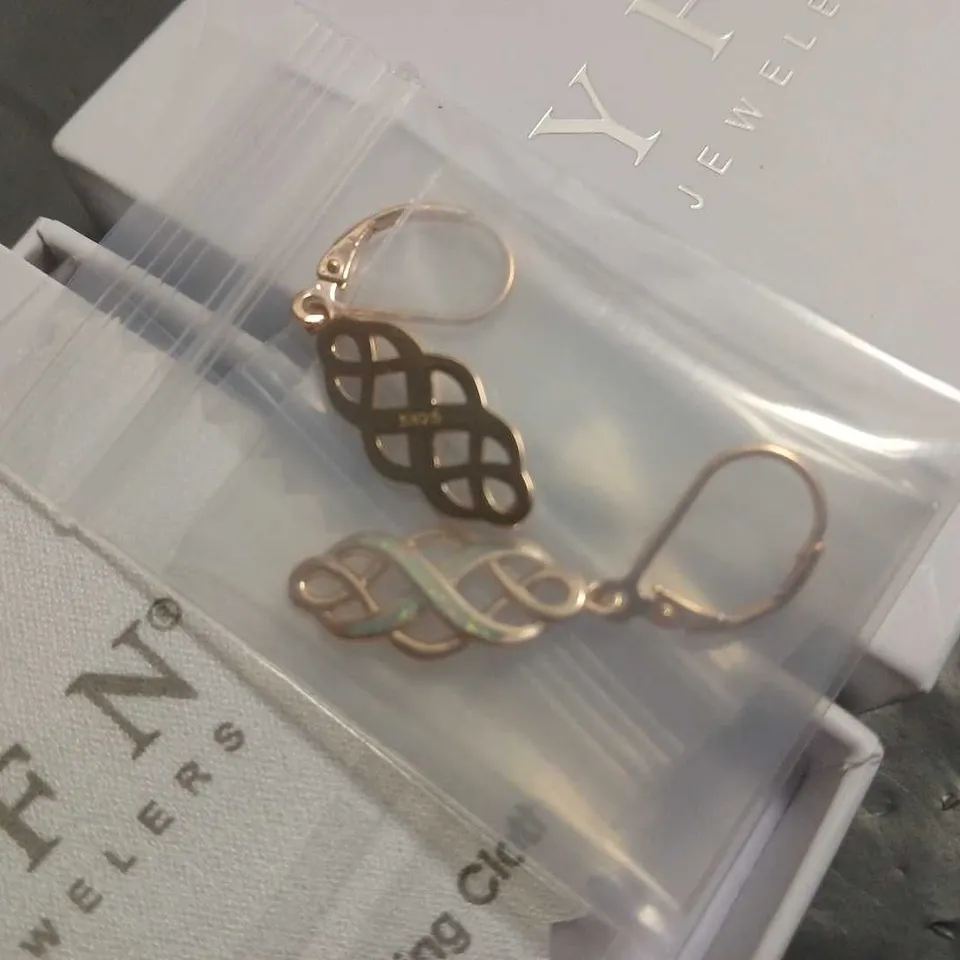 BOXED PAIR OF YFN JEWELLERS EARRINGS - S925 STAMP