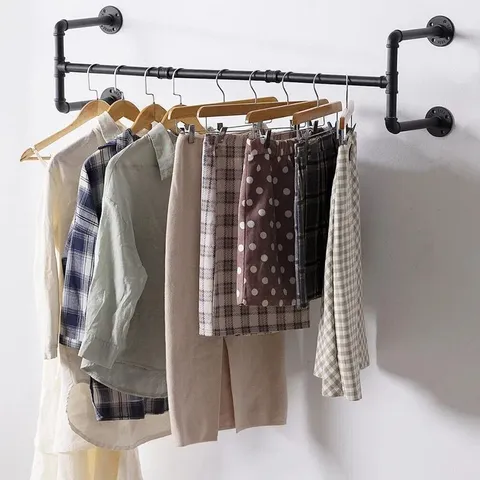 BOXED MERISSA 109CM WIDE WALL MOUNTED CLOTHES RACK (1 BOX)