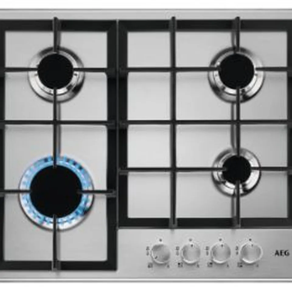 AEG 6000 SERIES SLIMLINE GAS HOB 60cm Model HGB64200SM RRP £300