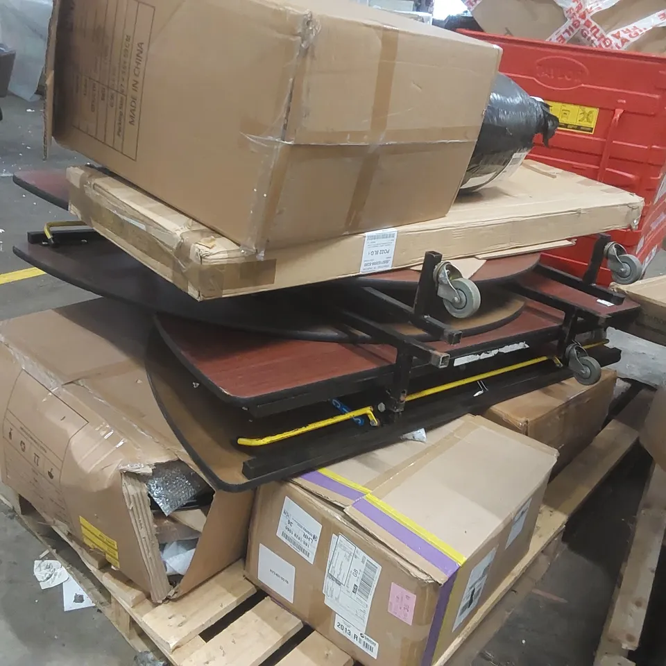 PALLET CONTAINING ASSORTED CONSUMER PRODUCTS/FURNITURE PARTS ECT