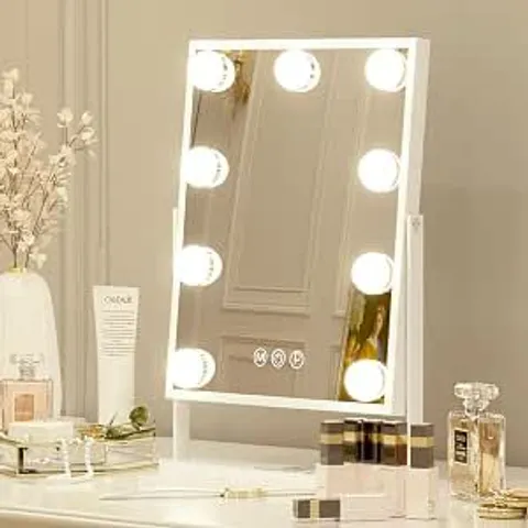 BOXED FENCHILIN VANITY MIRROR HOLLYWOOD MAKEUP MIRROR WITH LIGHTS 9 LED ROTATION