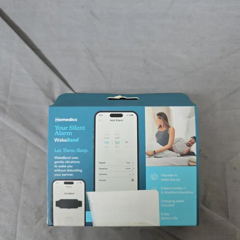 HOMEDICS YOUR SILENT ALARM WAKEBAND – SLEEP/WAKE VIBRATION WRISTBAND (BOXED) BLACK