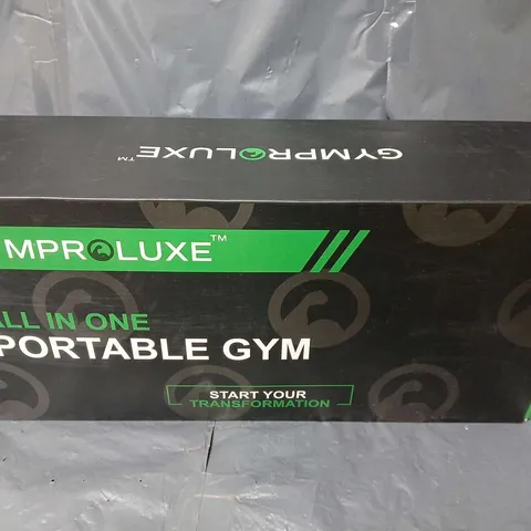 BOXED GYMPROLUXE ALL IN ONE PORTABLE GYM