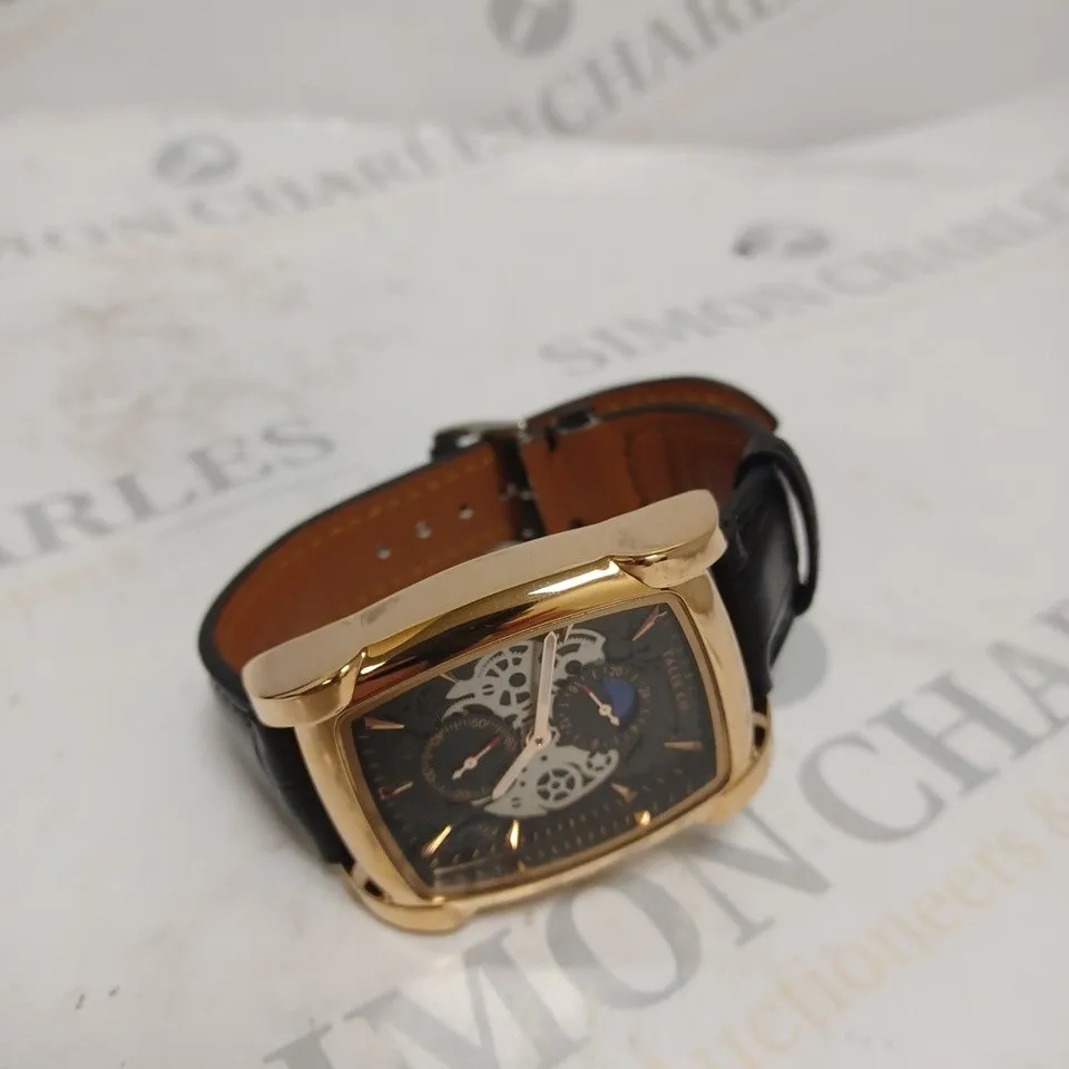 MENS TALIS CO WATCH – MOON PHASE MOVEMENT – SUB DIAL – GENUINE LEATHER STRAP 