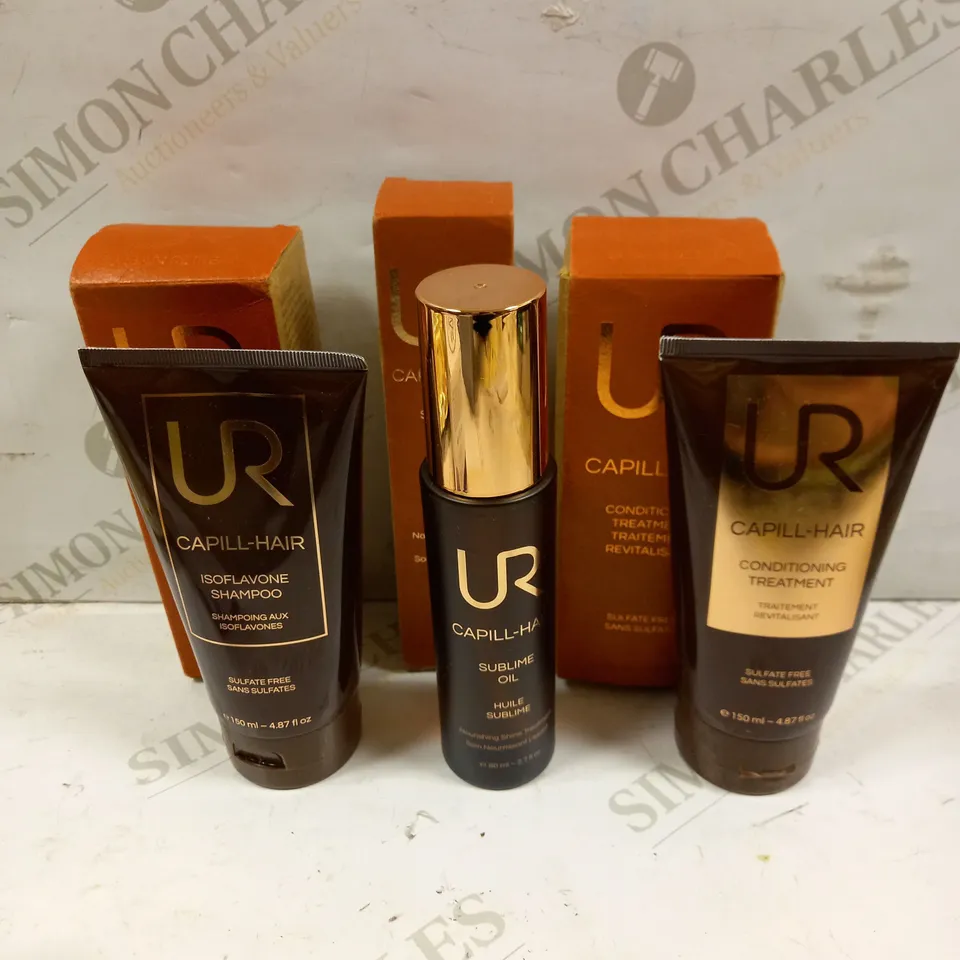 UR CAPILL-HAIR HAIR CARE COLLECTION TO INCLUDE CONDITIONING TREATMENT, SUBLIME OIL & ISOFLAVONE SHAMPOO