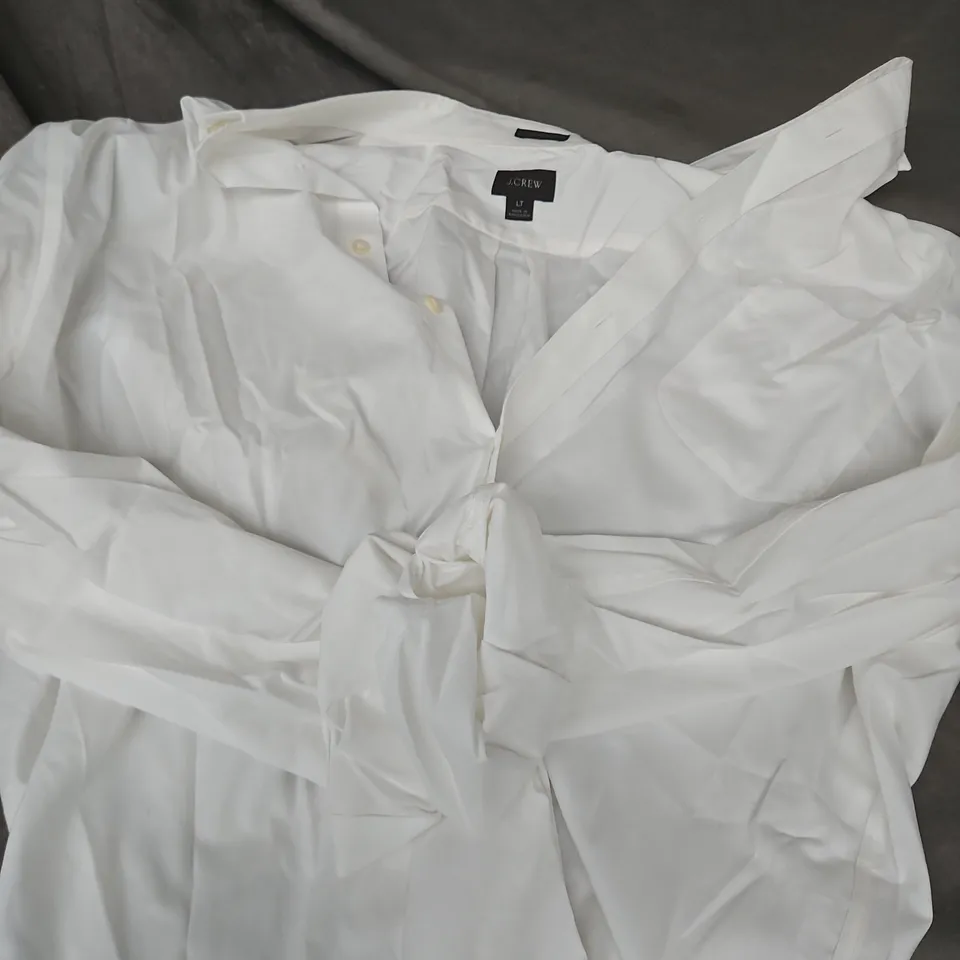 J.CREW CLASSIC FIT WHITE BUTTON-DOWN SHIRT – LT