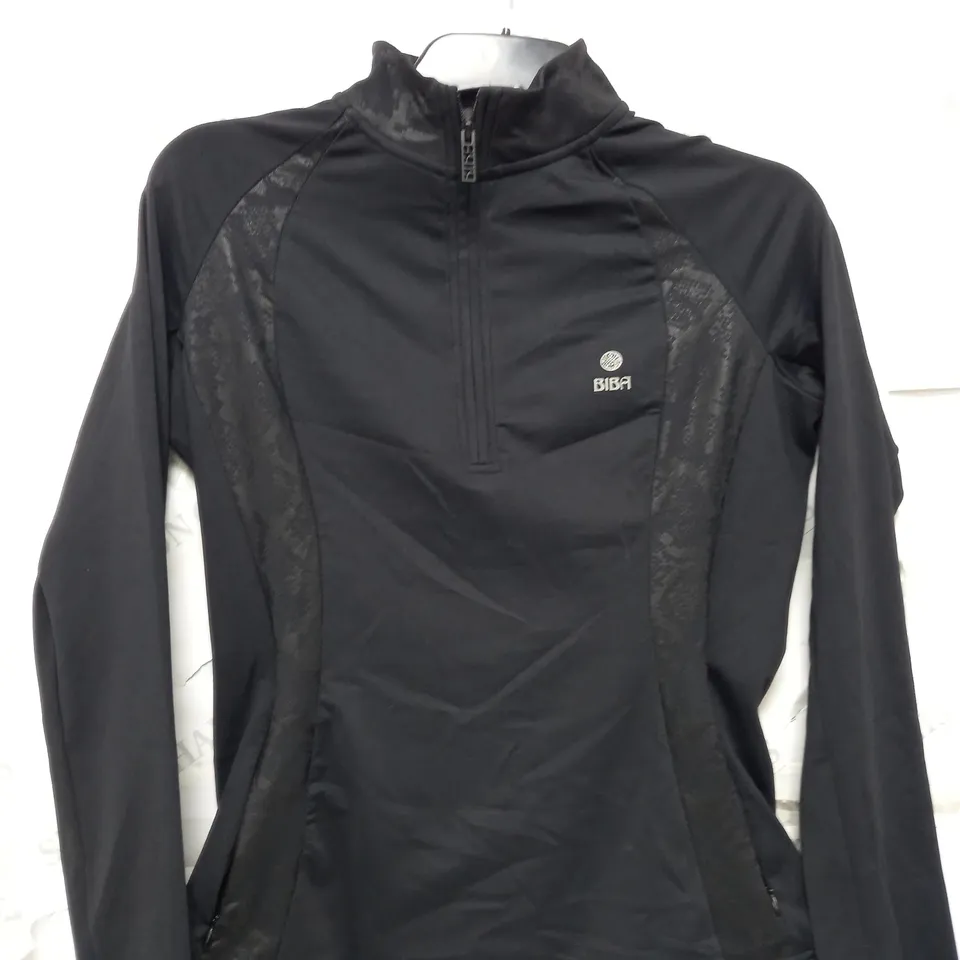 BIBA BLACK ACTIVE FITTED WOMANS JACKET - SIZE 10