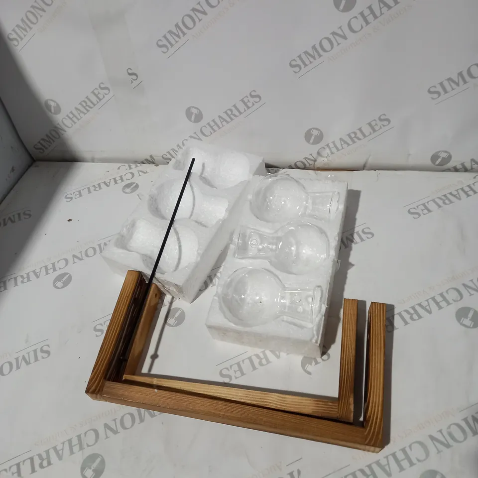 BOX OF ASSORTED ITEMS TO INCLUDE PANS, MONEY BOXES, CLOTH ETC