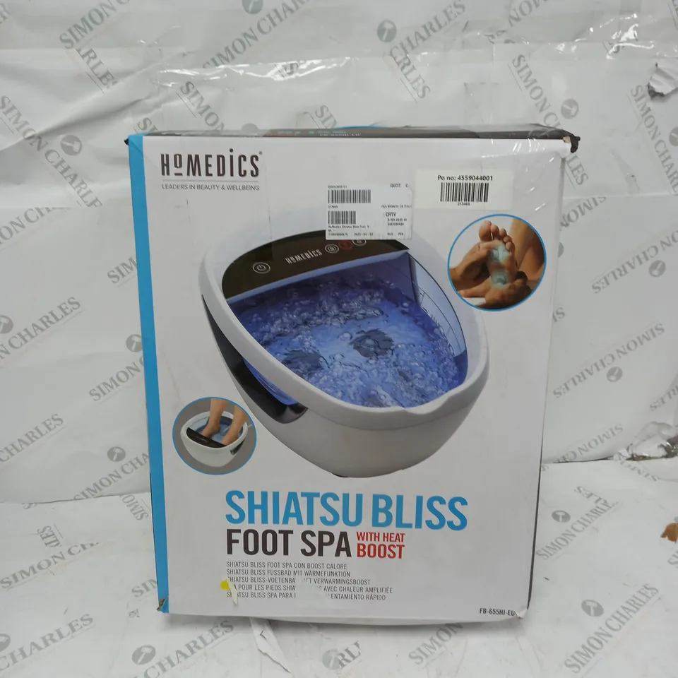BOXED HOMEDICS SHIATSU BLISS FOOT SPA