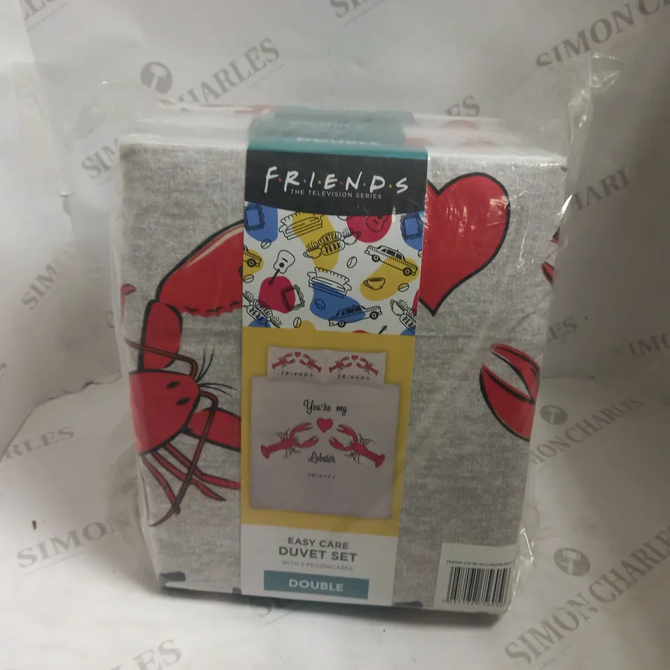 BOX OF 3 DOUBLE GEORGE HOME `F.R.I.E.N.D.S` "YOU`RE MY LOBSTER" BEDDING