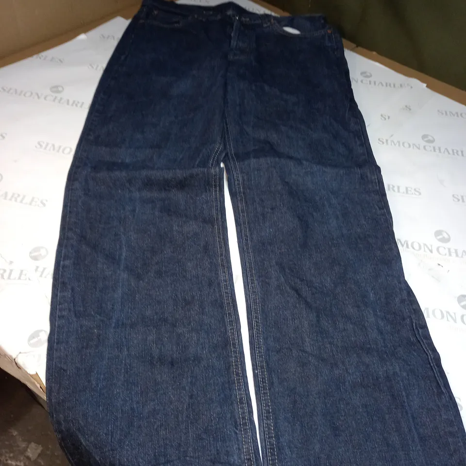 NAVY BLUE DENIM JEANS SIZE L 