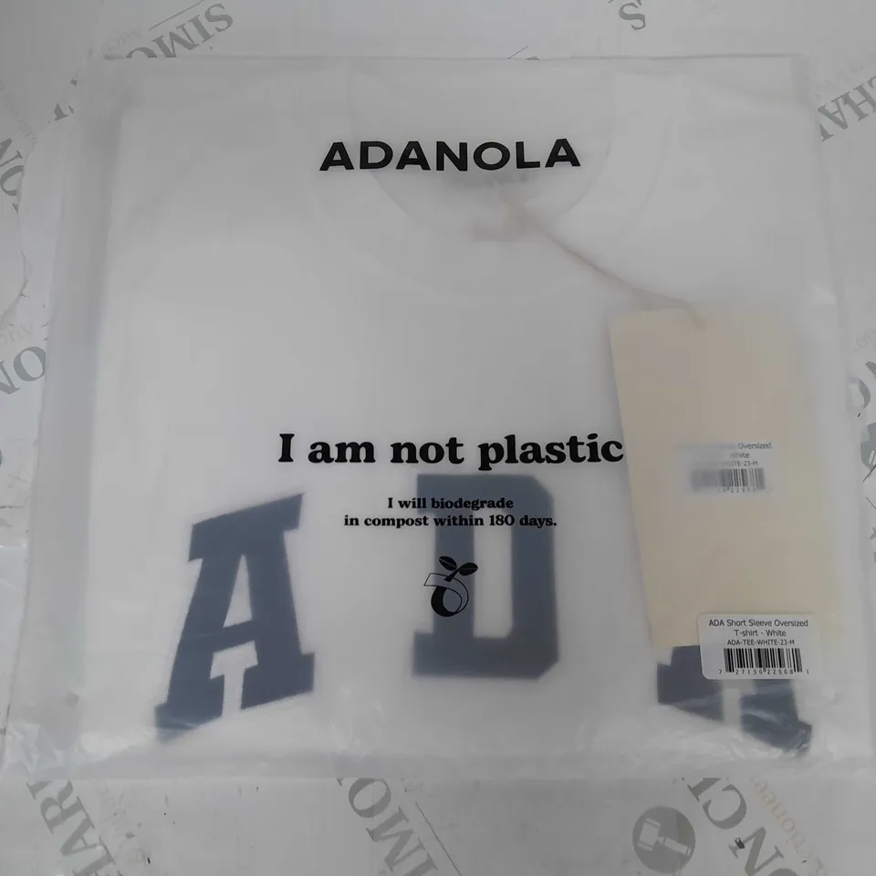 BAGGED ADANOLA SHORT SLEEVE OVERSIZED T-SHIRT -M