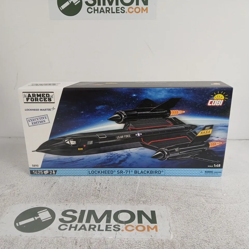 COBI LOCKHEED SR-71 BLACKBIRD MODEL KIT – EXECUTIVE EDITION, 1:48, BOXED