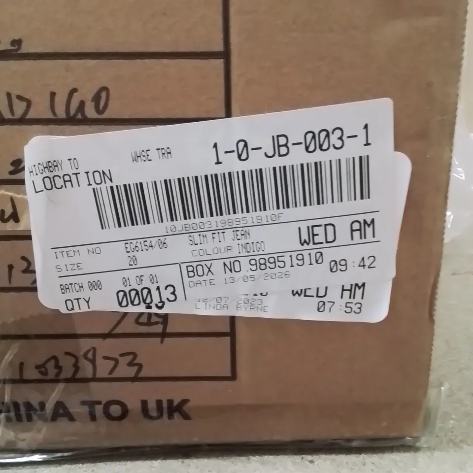BOXED BRAND NEW APPROXIMATELY 13 JULIPA SLIM FIT JEANS INDIGO SIZE 20