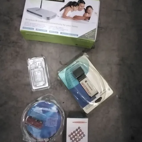 PALLET OF VARIOUS IT ITEMS TO INCLUDE ETHERNET TRANSCEIVER, ROUTER'S ETC...