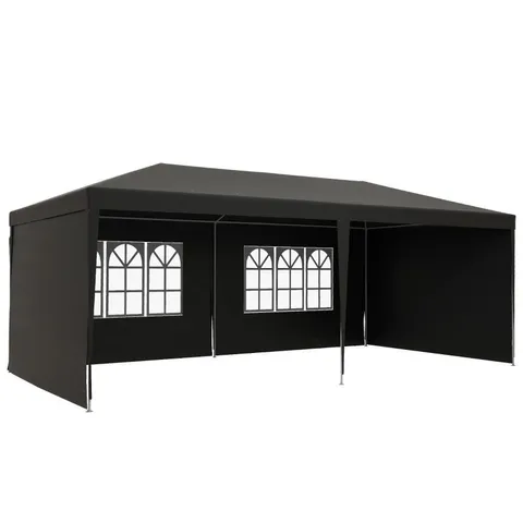 BOXED OUTSUNNY 2.95 X 5.83 M SEMI-OPEN GAZEBO - DARK GREY (1 BOX)