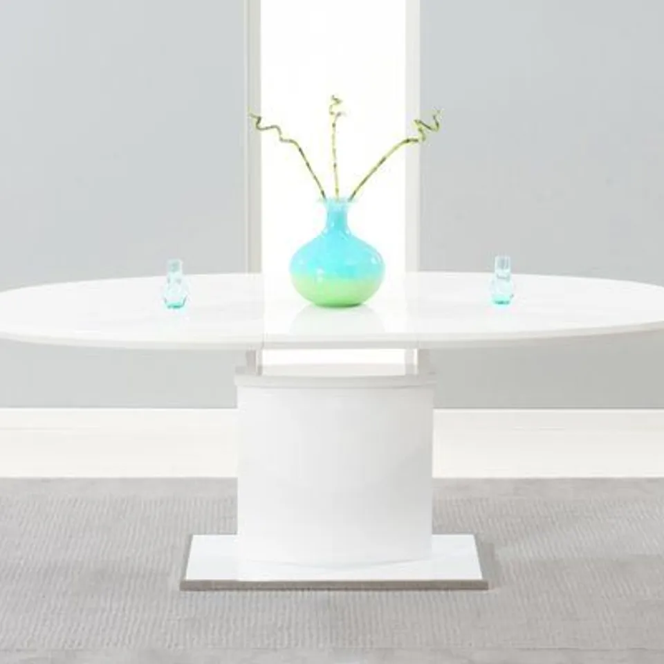 BOXED SANTANA EXTENDABLE 160-200cm DINING TABLE // COLOUR UNSPECIFIED (3 BOXES)