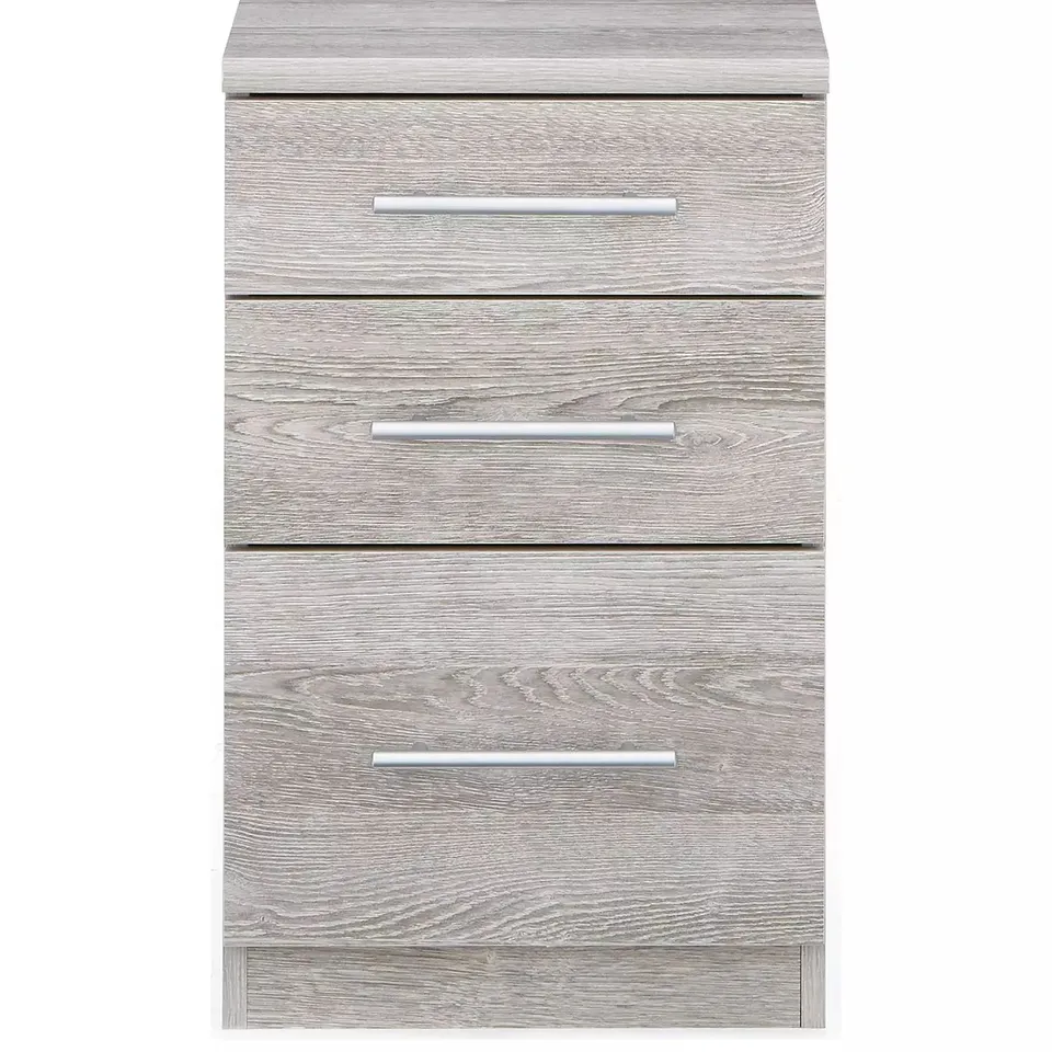 HOME ESSENTIALS - PRAGUE GRADUATED BEDSIDE CABINET - COLLECTION ONLY