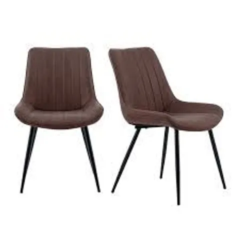 BOXED ZION SET OF 2 DINING CHAIRS - GREY
