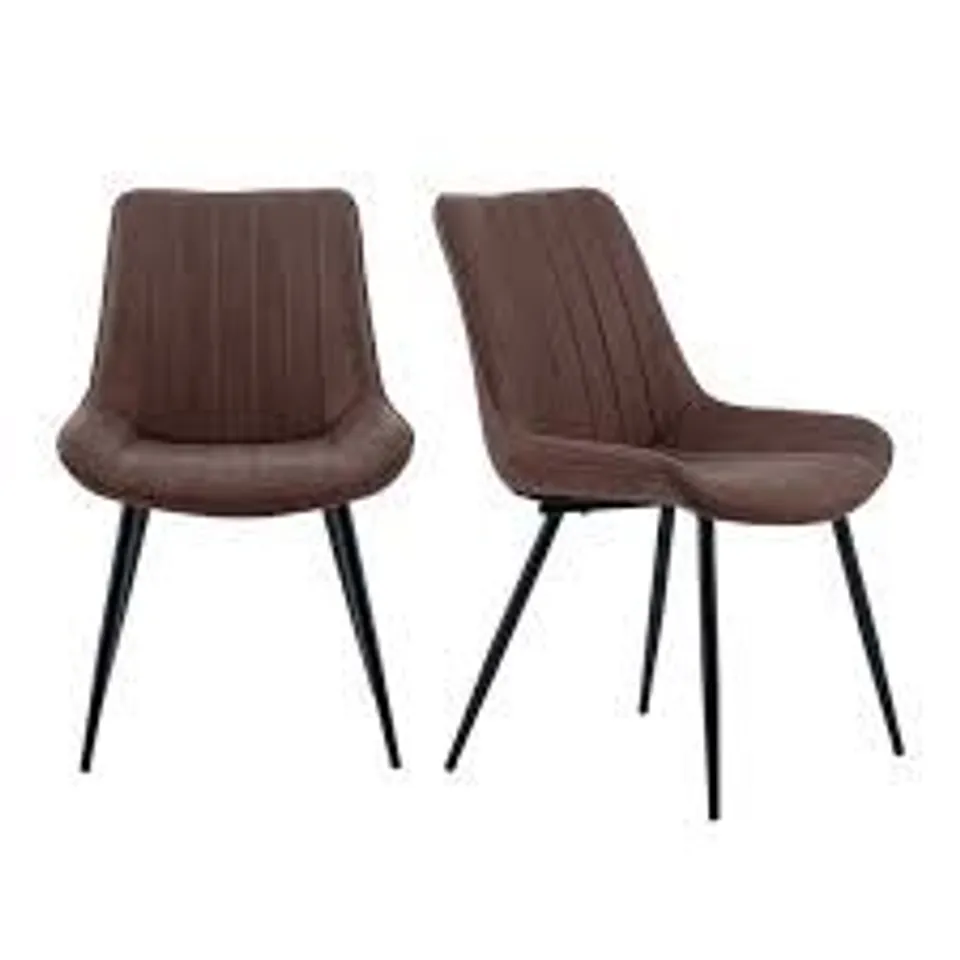 BOXED ZION SET OF 2 DINING CHAIRS - GREY