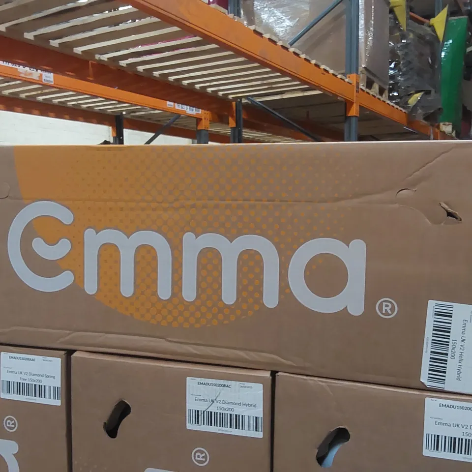 BRAND NEW BOXED EMMA UK V2 HELIX HYBRID 150 x 200 KING SIZE MATTRESS 