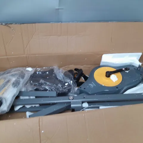OUTLET DAVINA FITNESS FOLDING MAGNETIC EXERCISE BIKE, CORAL - COLLECTION ONLY