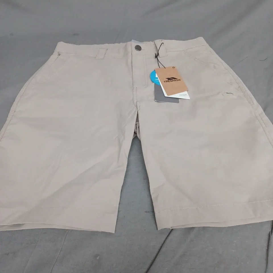 TRESPASS YODER FEMALE SHORTS IN OATMEAL - SIZE MEDIUM