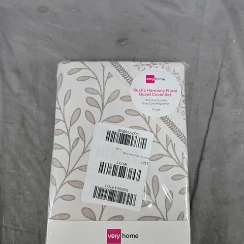 VERY HOME RUSTIC HARMONY FLORAL DUVET COVER SET – SINGLE