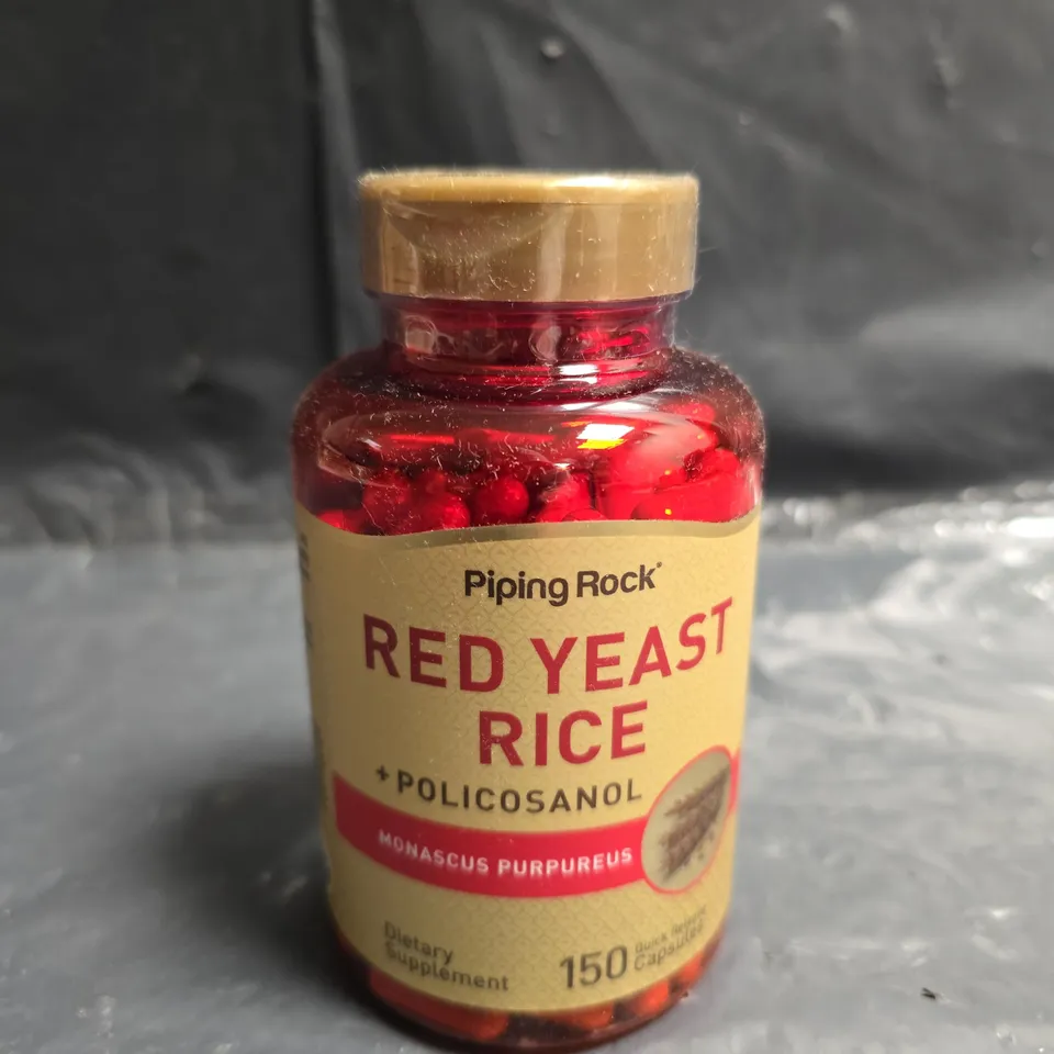 PIPING ROCK RED YEAST RICE + POLICOSANOL DIETARY SUPPLEMENT, 150 CAPSULES