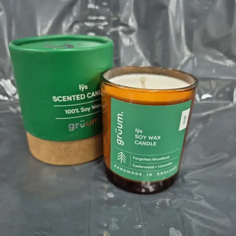 GRUUM IYS CEDARWOOD + LAVENDER SCENTED SOY WAX CANDLE