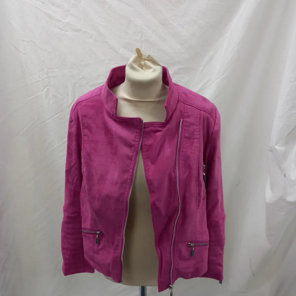 DANNII MINOGUE PETITES PINK JACKET UK SIZE 14