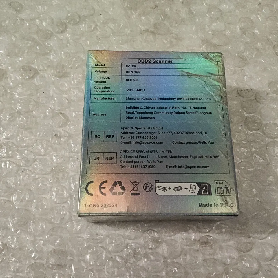 SEALED FORKODA OBD2 DIAGNOSTIC SCANNER