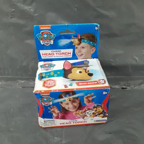 BOXED PAW PATROL CHASE HEAD TORCH 