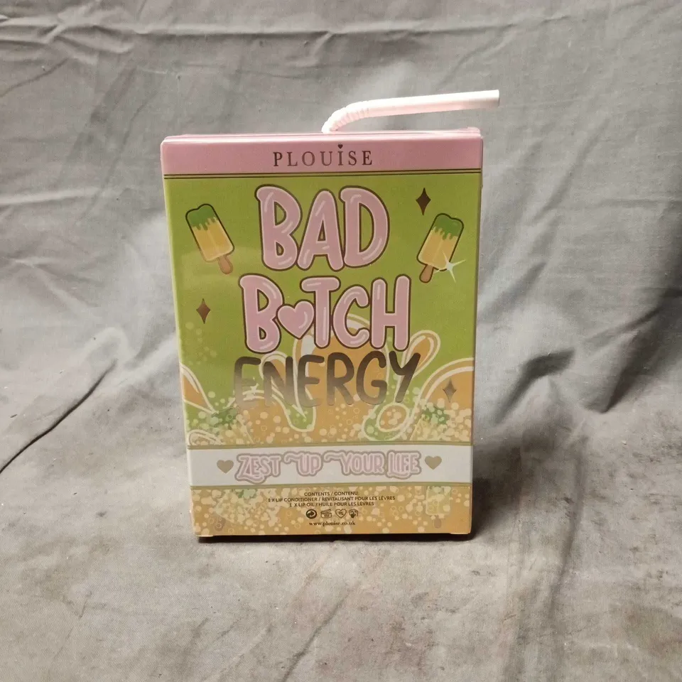 PLOUISE BAD BITCH ENERGY, LEMON AND LIME LOLLY. 1 LIP CONDITIONER, 1 LIP OIL – BOXED SEALED