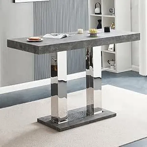 BOXED CAPRICE BAR TABLE IN CONCRETE PAPER (2 BOXES)