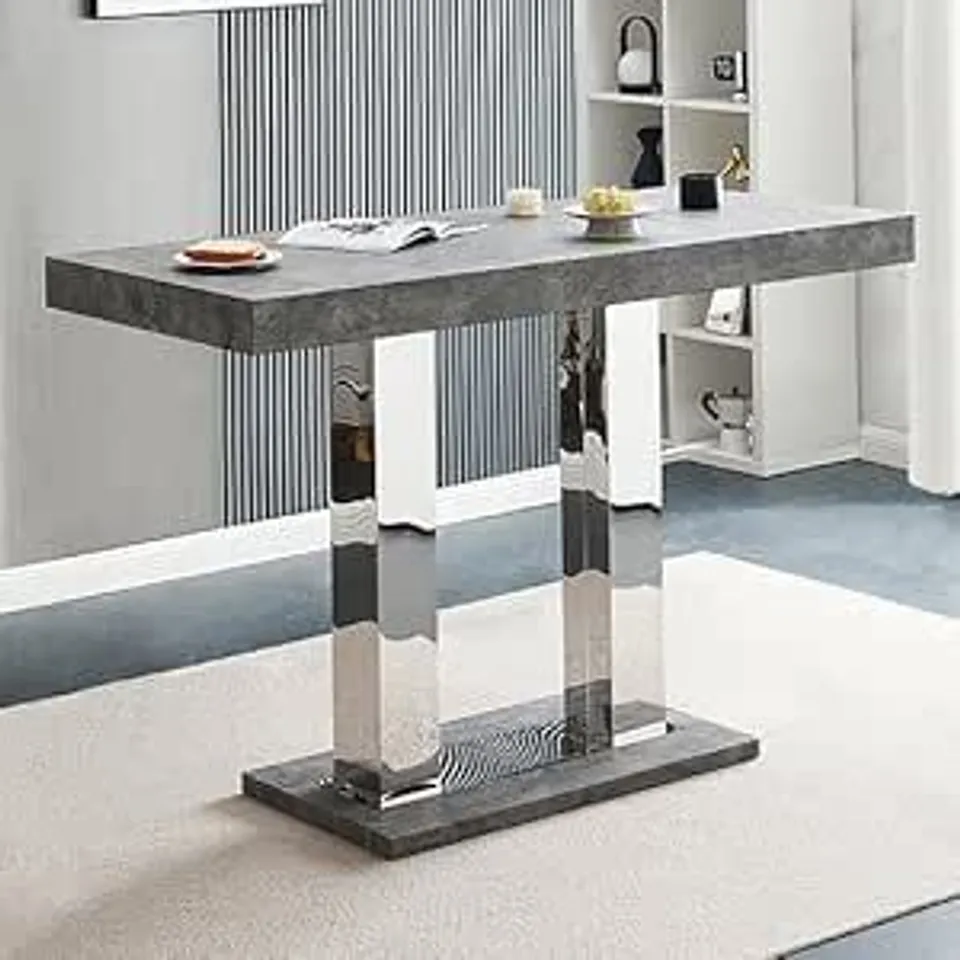 BOXED CAPRICE BAR TABLE IN CONCRETE PAPER (2 BOXES)
