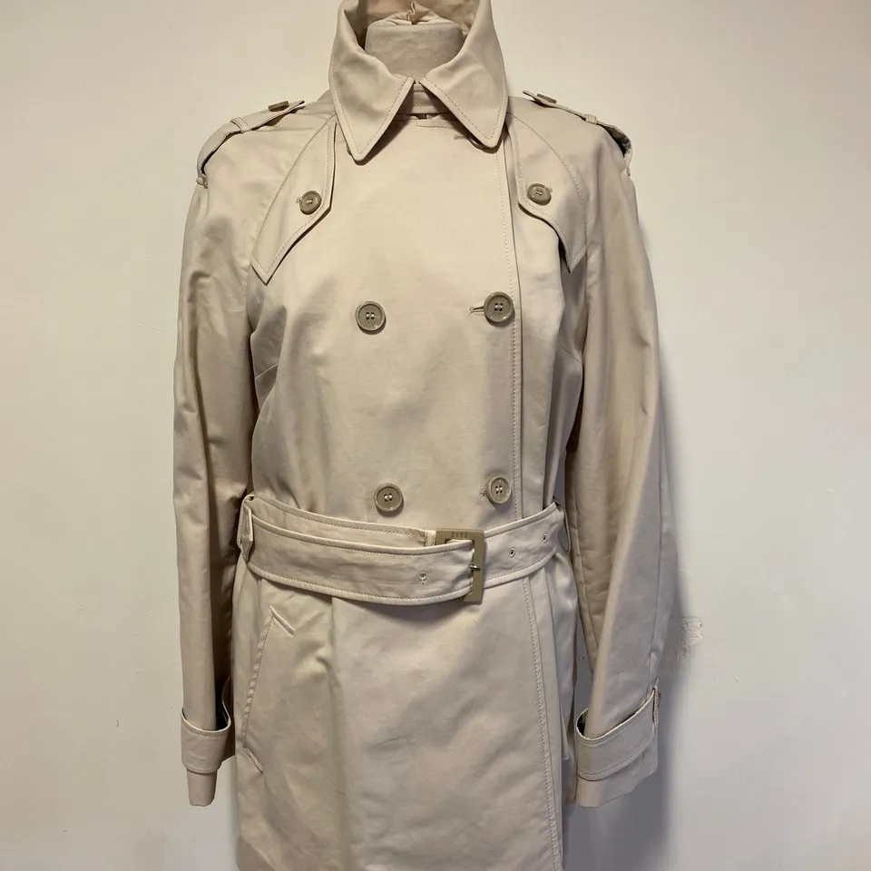 DAKS LONDON LADIES BEIGE TRENCH COAT SIZE 14