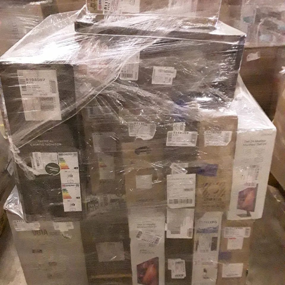 PALLET OF APPROXIMATELY 25 ASSORTED MONITORS TO INCLUDE