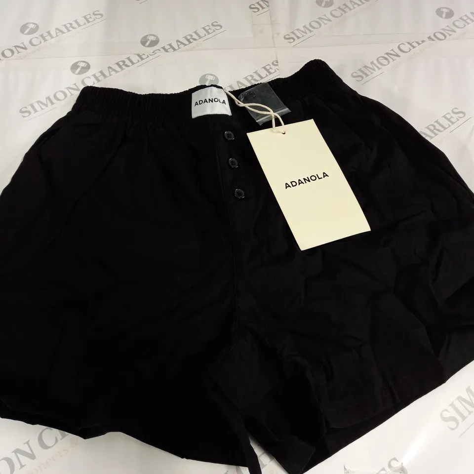ADANOLA POPLIN BOXER SHORTS N BLACK - S