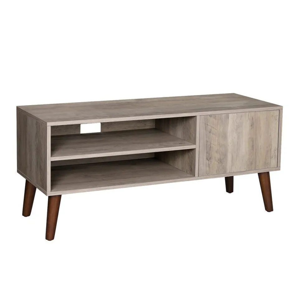 BOXED BLISS GREIGE TV STAND FOR TVS UP TO 49" 