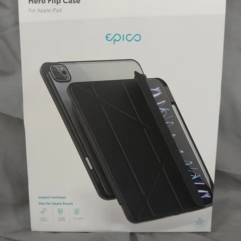 EPICO HERO FLIP CASE FOR APPLE IPAD PRO 12.9IN / IPAD AIR 13IN M2/M3 – BLACK