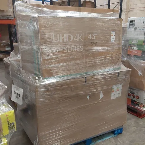 PALLET OF APPROXIMATELY 11 UNPROCESSED RAW RETURN TELEVISIONS TO INCLUDE;
