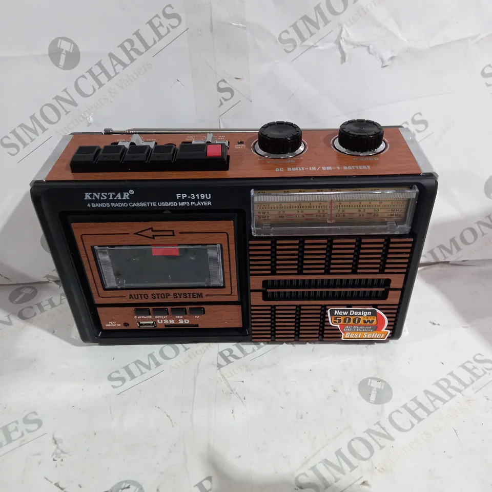BOXED KNSTAR FP-319U CASSETTE USB/SD MP3 RADIO