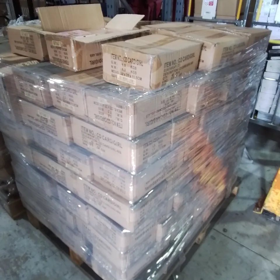 PALLET CONTAINING APPROXIMATELY 140 48-PIECE BOXES OF MERMAID THEMED CARDS 