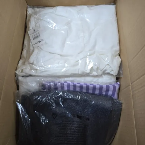 LARGE BOX OF APPROX 20 ASSORTED CLOTHING ITEMS 