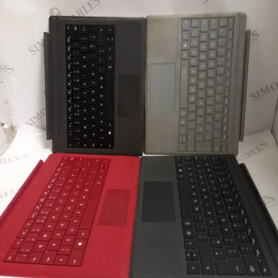 BOX OF 10 ASSORTED MICROSOFT SURFACE KEYBOARD ATTACHMENT. 