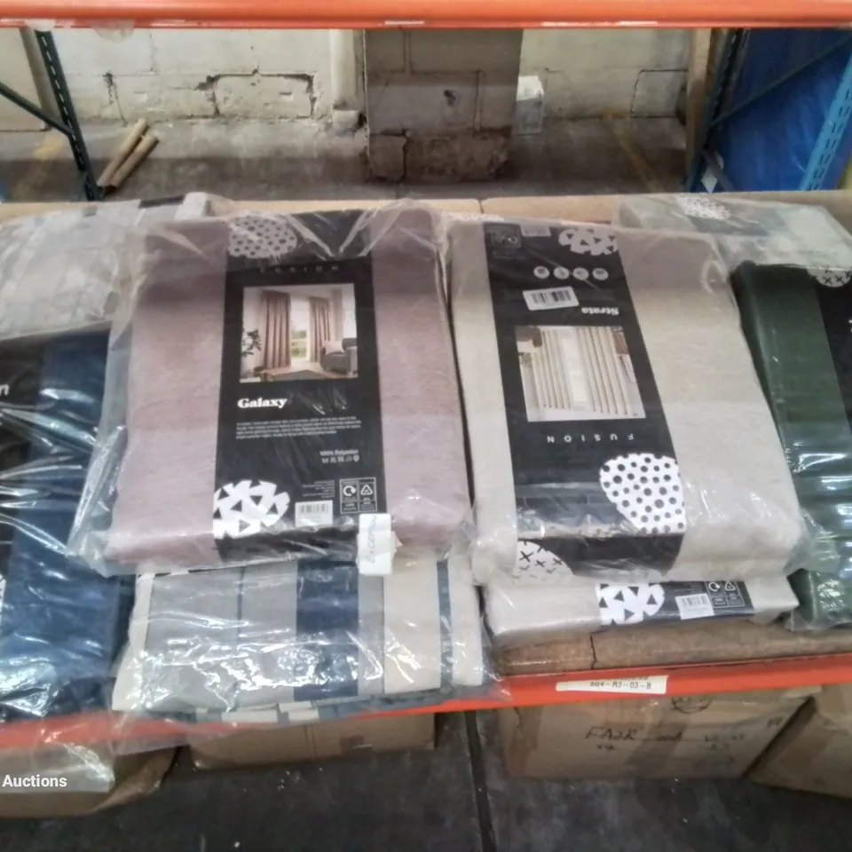 A SELECTION OF APPROXIMATELY 10X QUALITY DESIGNER BRAND NEW CURTAINS (SIZES AND PATTERNS VARY)