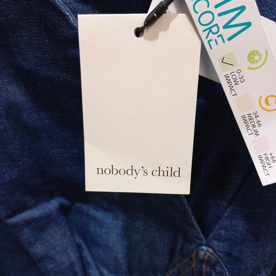 NOBODY'S CHILD DENIM MIDI DRESS – BLUE, UK 10 (EU 38, USA 6)
