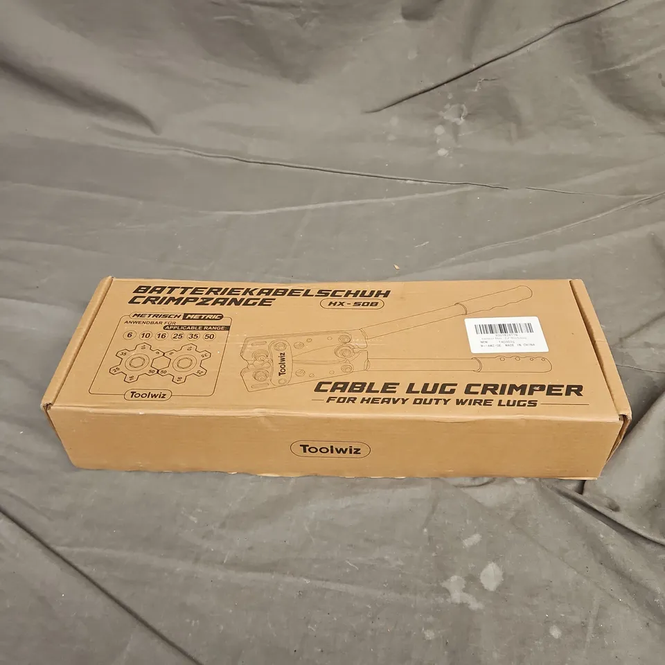 BOXED TOOLWIZ CABLE LUG CRIMPER